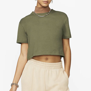2026 New Arrival Women Crop Top T <b>Shirts</b> For Casual Street Style Soft Fabric Women Cropped <b>Shirts</b> Available With Custom Printing - Product Image 5