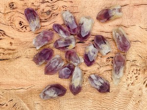 Punta de cristal de amatista natural, dientes de dragón, punta de amatista púrpura, piedra suelta, colgante de cristal para la fabricación de joyas - Product Image 6