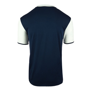 Conjunto de camiseta de fútbol roja y blanca para hombre, manga corta, cuello redondo, uniforme deportivo de poliéster de secado rápido para todas las estaciones - Product Image 4