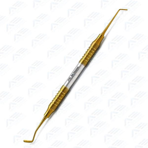 Instrument de restauration dentaire manuel en acier inoxydable de qualité supérieure pour composites, équipement dentaire CE, revêtement or-titane - Product Image 3