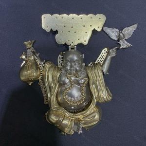 Colgante Unisex Estilo Hiphop con Forma de Corona de Buda, Moissanita, Plata 925, Bañado en Rodio, para Fiestas y Eventos - Product Image 3