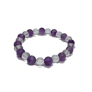 High quality Amethyst Crystal Gemstone <b>Bead</b> <b>Bracelet</b> Fashion Charm Jewelry for <b>Men</b> Women for Energy Meditation Gift supple - Product Image 1