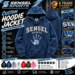 Maßgefertigter Schwergewichtiger 100% Baumwoll-Fleece Hoodie mit Besticktem Logo, Distressed-Look, Regular Fit, Streetwear für Herren, mit Tasche, Atmungsaktiv - Product Image 1