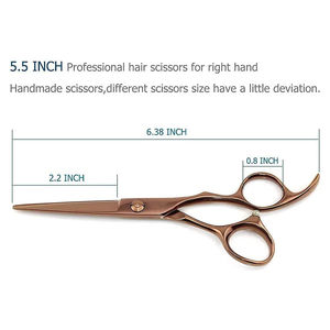 Ciseaux de coiffure 6'' en acier inoxydable JP, ensemble de ciseaux de barbier professionnels pour la coupe de cheveux, avec sac inclus - Product Image 4