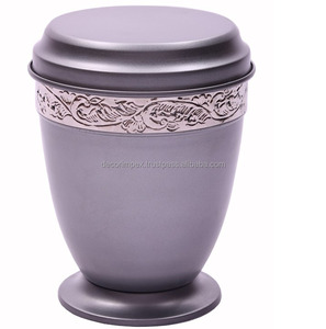 Urnas de Cremación Modernas con Diseño Impreso de Árbol de Girasol de Latón para Almacenamiento de Cenizas, Decoración del Hogar, Servicio Funerario - Product Image 3