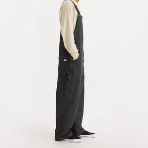 Salopette en jean personnalisée pour homme, coupe ample, en coton, avec bretelles réglables, séchage rapide, vêtements d'extérieur pour les acheteurs en gros - Product Image 3