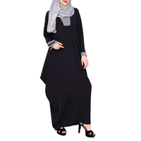 Nouvelle Abaya Maxi Style Parapluie Turc 2025 pour Femmes Musulmanes, Anti-statique, Respirante, Légère, en Polyester Extensible dans les Quatre Sens