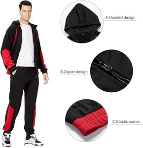 Survêtement pour homme avec design personnalisé, collection printemps tendance, veste et pantalon en nylon, service OEM, bon prix - Product Image 4