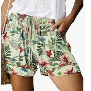 Shorts Casuales de Mujer, Bangladesh, Verano, Algodón, Cómodos, Cintura Elástica con Cordón, Shorts con Bolsillos, Shorts Deportivos de Alta Calidad - Product Image 1