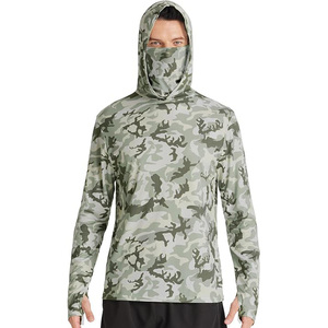 Sudadera de Camuflaje Personalizada, Cómoda y Transpirable, Protección Solar UV, Sublimada, UPF50+, Camisas de Pesca con Capucha - Product Image 2