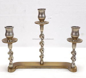 Vente en gros de chandelier en métal moderne et élégant lanternes votives fabriquées à la main en or multi-usages décoration de Noël - Product Image 1