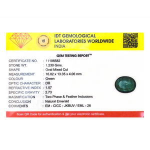 Natural Zambian Emerald 6.15 Carat Loose Gemstone for Fine Jewelry - Product Image 4
