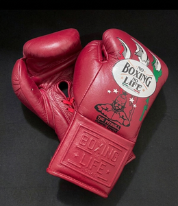 Gants de boxe en cuir de vache véritable faits à la main, orange, à lacets, pour entraînement, sparring, kickboxing, MMA. - Product Image 3