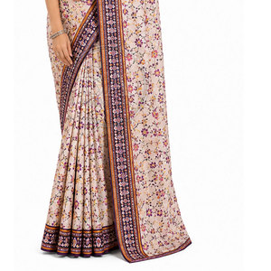 Sari pour femme élégant, tenue traditionnelle indienne drapée, broderie ethnique, robe de cérémonie, tenue de fête - Product Image 6