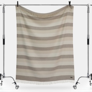 Chal de Cachemira Mongol a Cuadros 130*170cm Tono Natural - Product Image 3