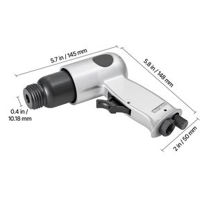 Martello Pneumatico Leggero e Compatto 4500BPM con 4 Scalpelli per Rimozione Ruggine e Scalpello a Ago per Foratura - Product Image 2