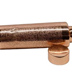 Handmade <b>Copper</b> Water Bottle hammered texture <b>copper</b> drinking bottle <b>table</b> use giftware - Product Image 4