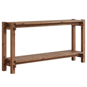 Solid Wood Farmhouse <b>Console</b> <b>Table</b> with <b>Storage</b> Easy to Install Entrance Sofa <b>Table</b> - Product Image 5