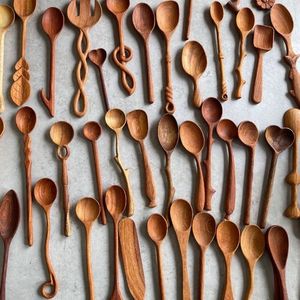 Cucharas de Madera Sostenibles de Alta Calidad, 5.8 Pulgadas, Mini Cucharas para Miel, Mermelada y Condimentos, Solo Lavar a Mano, Utensilios de Cocina - Product Image 5