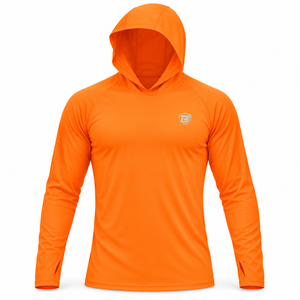 Hoodie de performance personnalisé pour homme, léger, à séchage rapide, à manches longues, pour la pêche et la course à pied, fabricant OEM - Product Image 1