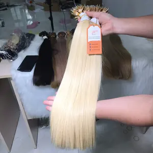 Barato preço fabricação nano ponta de extensão de cabelo reto 8-34 polegadas virgem remy cabelo cru