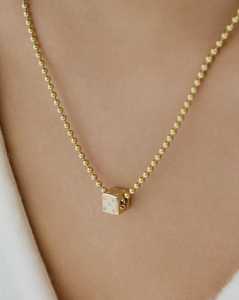 Colgantes de Lujo Minimalistas con Diamantes Cultivados en Laboratorio, Corte Sólido de Oro 10K 14K 18K, Engastados, para Uso Diario, Certificados - Product Image 2