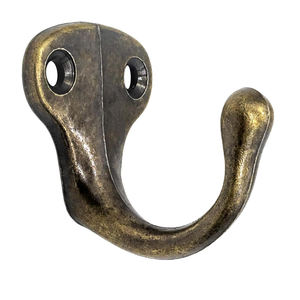 Rehaussez l'esthétique de votre maison avec ce crochet mural décoratif à double bras en bronze antique pour manteaux et chapeaux. - Product Image 3