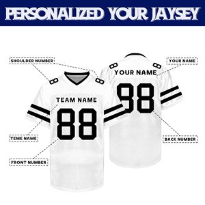 Bulk Order American Football Jersey Polyester Mesh Dazzle Screen Printing ODM Custom Logo V Neck Durable Uniform - Product Image 4