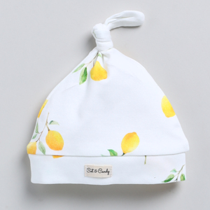 Gorro de bambú orgánico de calidad superior, ropa de bebé de color limón - Product Image 1