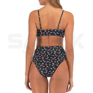 Conjunto de Bikini de Dos Piezas sin Espalda para Mujer, Personalizado de Alta Calidad, con Logotipo Frontal, Ecológico, Spandex/Poliéster, Servicio OEM - Product Image 5