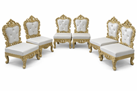 Fabricant de chaises de mandap de mariage blanc perle modernes, fabricant de décorations de mariage, meubles pour mariages indiens, vente aux États-Unis