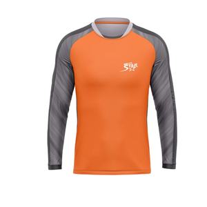 T-Shirt manches longues pour homme, Logo personnalisé, tissu Interlock, 100% Polyester, meilleure qualité, vente en gros - Product Image 1