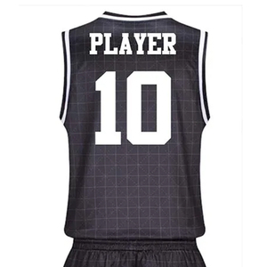100% polyester made High quality basketball uniforms New design custom basketball kit jersey tank top wear - Product Image 6