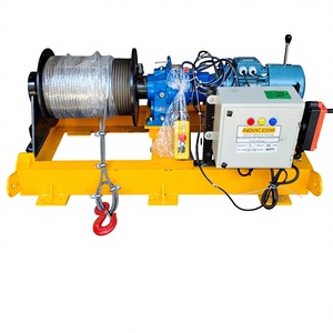 เครื่องกว้านไฟฟ้าสำหรับงานหนักพร้อมลวดสลิงเหล็ก - รับน้ำหนักได้ 1 ตัน ถึง 10 ตัน สำหรับเครน - Product Image 1