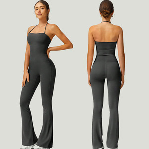 Nouvelle Combinaison de Sport Femme Effet Fesses Galbées 2026 – Halter, Séchage Rapide, Dos Nu, Sans Manches, Idéale pour le Yoga et le Fitness - Product Image 6