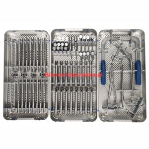 Kit d'instruments de correction spinale manuel en acier inoxydable BISONS pour la chirurgie orthopédique de dérotation de la colonne vertébrale - Product Image 1