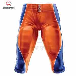 ชุดอเมริกันฟุตบอลที่สวมใส่สบาย พร้อมเสื้อและกางเกงขาสั้นพิมพ์ลายโลโก้ปักแบบซับลิเมชั่น อุปกรณ์ฟุตบอลที่ทันสมัย - Product Image 4