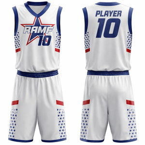 Maillot de basket-ball personnalisé de haute qualité, camiseta de baloncesto réversible pour enfants, t-shirt de basket-ball en mesh respirant - Product Image 1