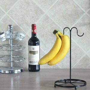 Modern metal banana holder Circle shape hanging <b>fruit</b> stand Kitchen <b>storage</b> solution Banana holder for kitchen - Product Image 5