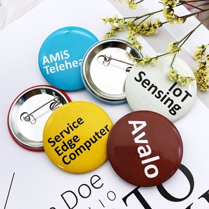 Insignias de metal OEM, regalos promocionales de fábrica, logotipo impreso personalizado, insignia de botón redondo en blanco, botones de hojalata personalizados - Product Image 6