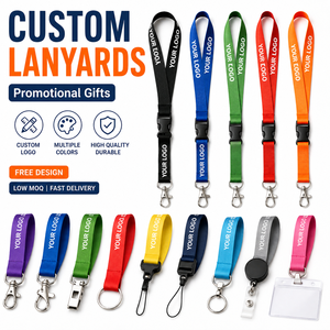 Custom Logo <b>Polyester</b> Reflective <b>Lanyard</b> with Phone Strap ID Card Holder Silk Screen Printed Neck <b>Lanyard</b> OEM ODM - Product Image 1