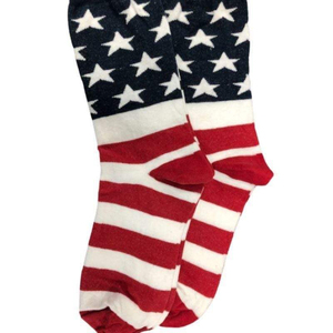 <b>Men's</b> American Flag Crew <b>Socks</b> Digital Print Cotton Spandex Breathable Knitted Summer Daily Wear - Product Image 3