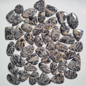 High quality wholesale Natural Hornblende Gemstone Cabochon Wholesale Black Hornblende Loose Stones for Jewelry Making MAHNAJGEM - Product Image 3
