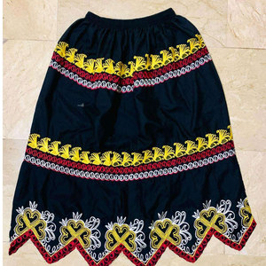 Falda Casual de Moda para Mujer, Estilo Hawaiano, Micronesia, Estilo Vestido, Hecha de Poliéster, Bordado Floral, Nuevo Estilo Único - Product Image 4