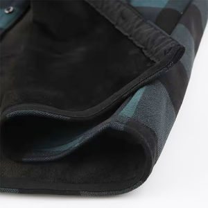 Veste en flanelle à capuche pour homme de haute qualité avec poche poitrine, respirante, écologique et antibactérienne, grande taille, streetwear - Product Image 6