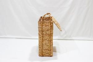 Cesta de Almacenamiento de Ropa Ecológica de Jacinto de Agua con Tapa y Asas, Estilo Rústico, Diseño Multifuncional para Organización - Product Image 2