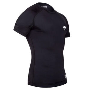 เสื้อรัดกล้ามเนื้อ MMA BJJ แบบพิมพ์ลายด้วยความร้อน ปรับแต่งได้ ผลิตจากโพลีเอสเตอร์ 100% แขนสั้น กระชับรูปทรง ระบายอากาศได้ดี แห้งเร็ว เหมาะสำหรับการฝึกซ้อมในยิม - Product Image 3