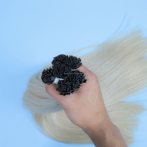 Haute Qualité 100% Remy Extensions De Cheveux Pointe Plate Kératine Italienne 100% Cheveux Vietnamiens Slaves Bruts Pointe Plate Extensions De Cheveux Crus - Product Image 4