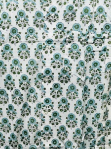 Camisa de Manga Larga para Hombre, 100% Algodón, Color Menta, Tela Premium, Estampado Floral a Mano, Estilo Tradicional Elegante, Casual - Product Image 3