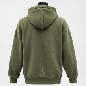 เสื้อฮู้ดดี้โอเวอร์ไซส์คุณภาพพรีเมียมสุดคุ้ม ผ้าฝ้ายฟลีซ ทรงหลวม สวมใส่สบาย เหมาะสำหรับฤดูหนาว  สามารถปรับแต่งได้ - Product Image 2